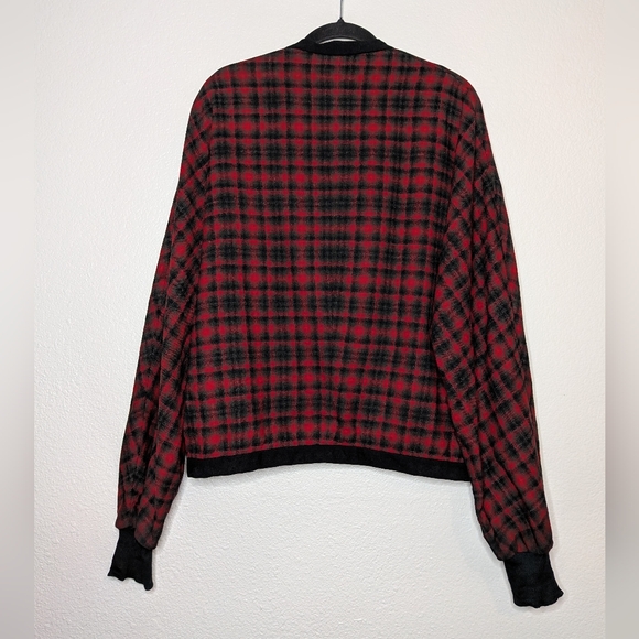 Pendleton Mens Wool Heritage Academia Holiday Red Black Plaid Grandpa Cardigan M - Picture 6 of 9